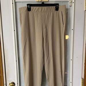 NWOT Women’s Stretch Pull-On Pants - Beige SZ 2X
